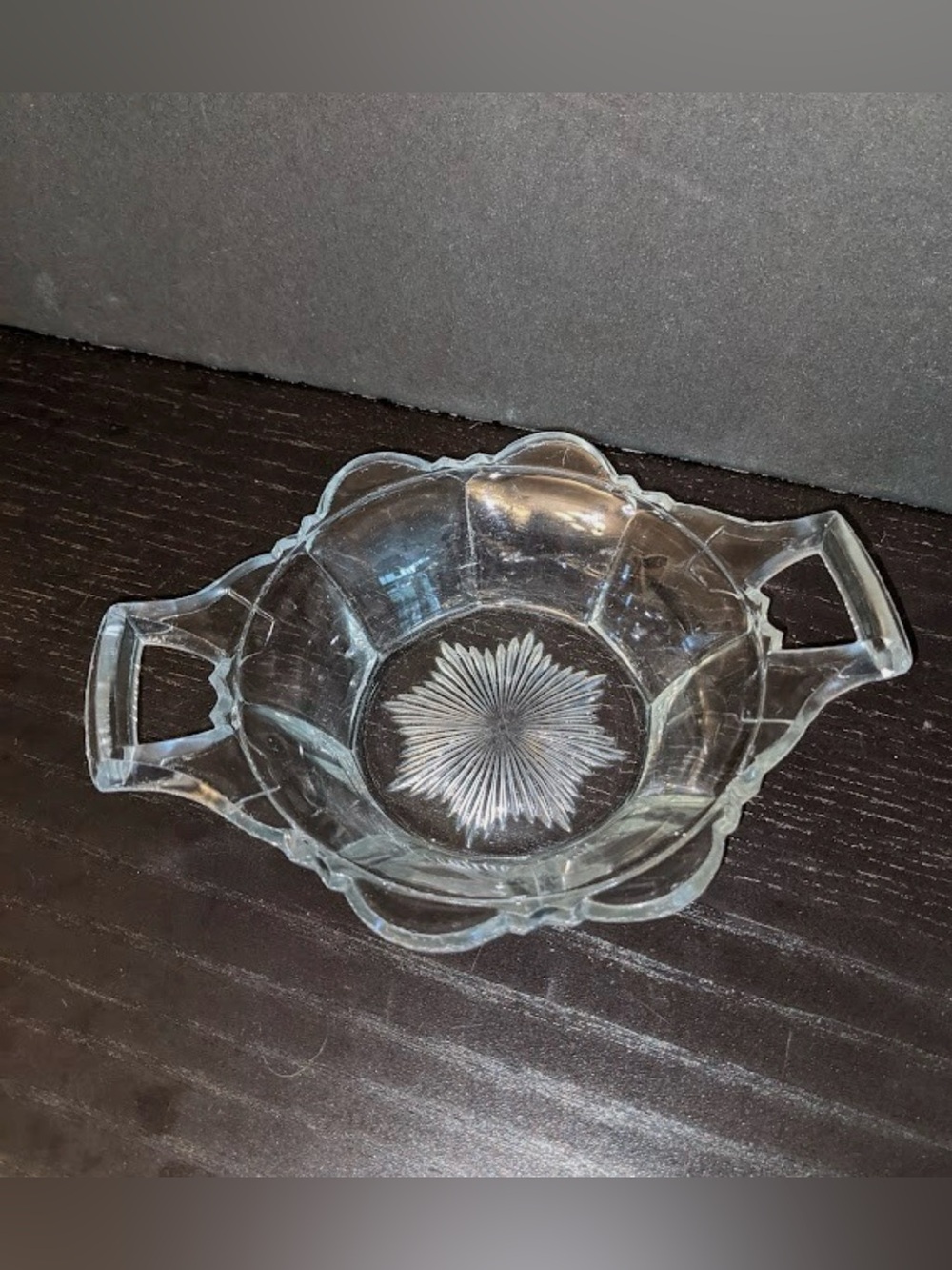Indiana Glass #125 Fluted Colonial aka Quadruped Handled Sugar Bowl 1910